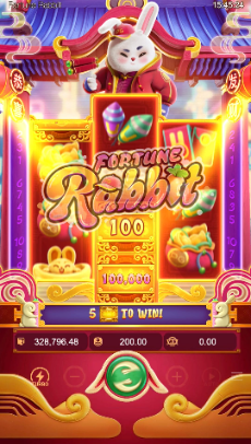 Tela do Fortune Rabbit na documentação da PG Soft